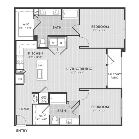 2Bed 2Bath-A at Stone Loch Apartments, Tomball, TX